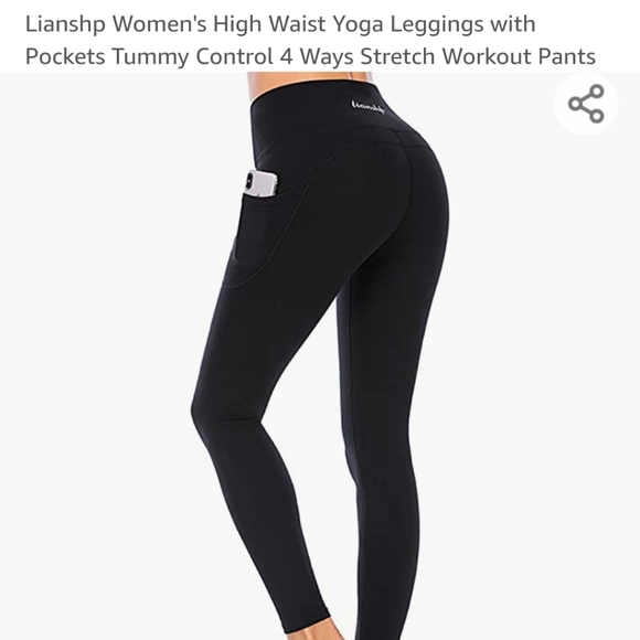 lianshp Pants - 🌻 4 for $15 🌻 NWOT black high waist leggings with pockets